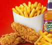 Kids 2pcs Chicken Strips with Fries and a Fruit Shoot