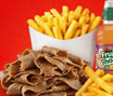 Kids Doner Meat with Fries and Fruit Shoot