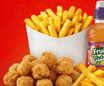 Kids Chicken Popcorn with Fries and a Fruit Shoot